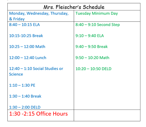 Schedule 8-17 